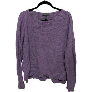 Lauren Ralph Lauren Green Label Purple Knit Sweater Size XL Cozy Winter Casual